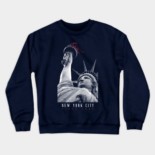 Statue of Liberty Design Crewneck Sweatshirt